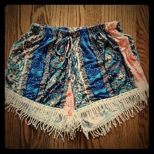 Boho Shorts with tassles